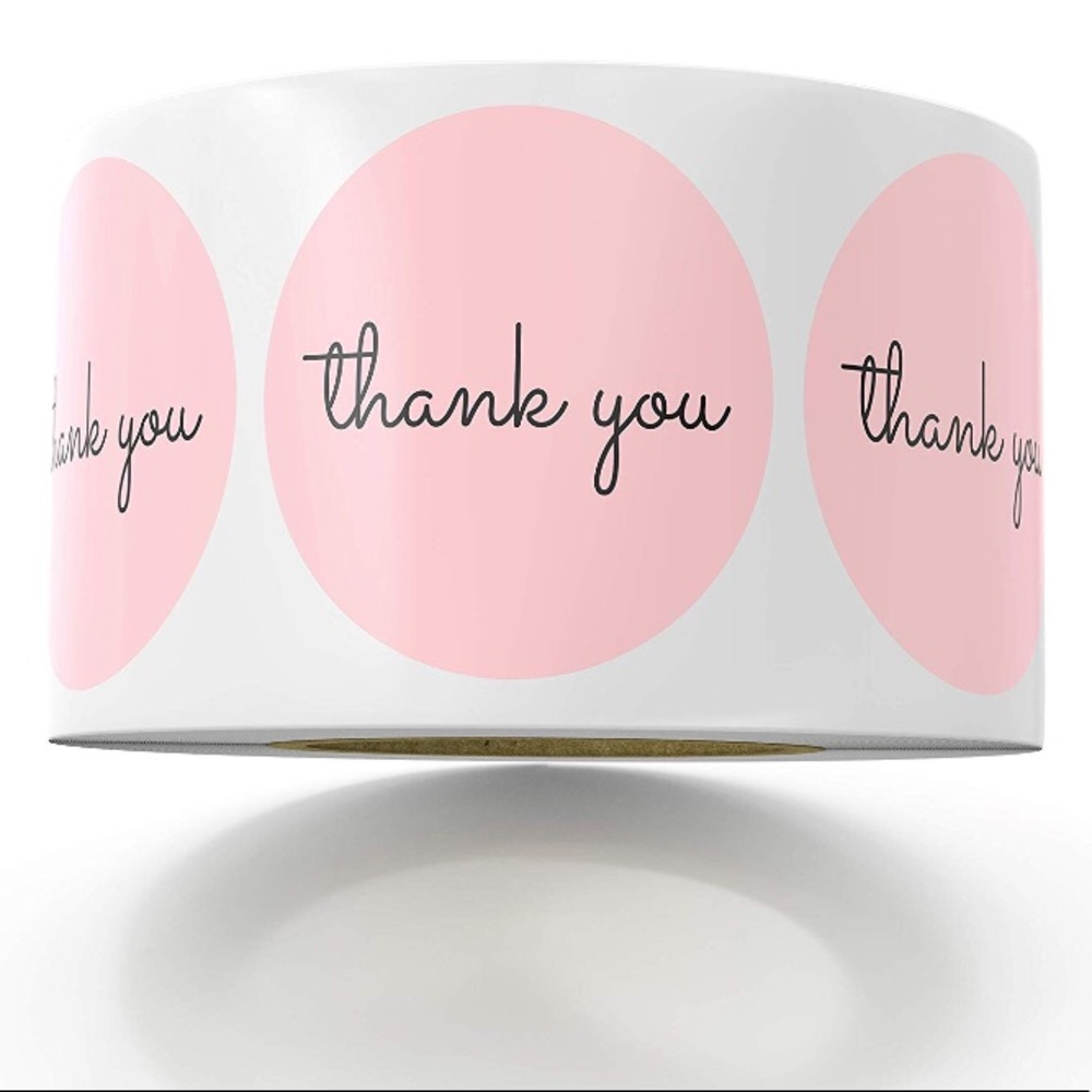 (100) Thank you stickers